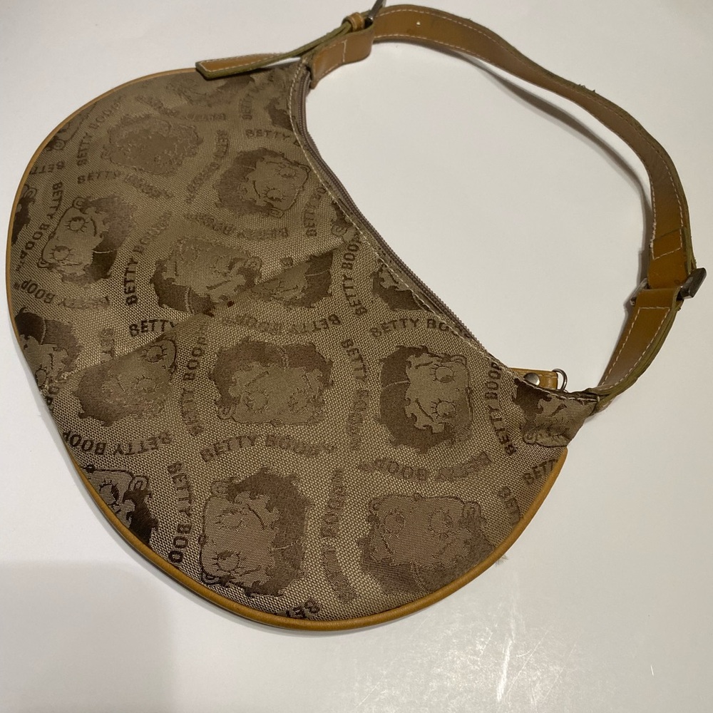 Betty Boop Tan and Brown Vintage Hand Bag